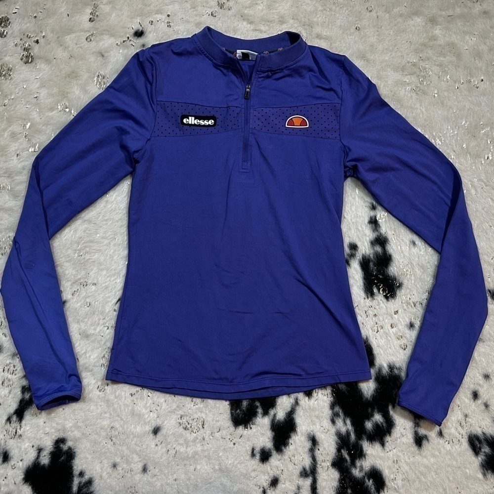 ELLESSE Girl’s Purple Quarter Zip Pullover Shirt Size 6